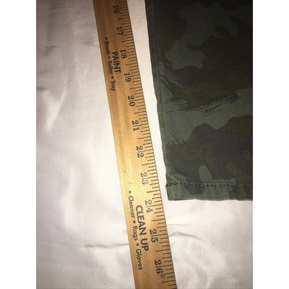 Supplies Women’s Green Capris Pants Camo Gorpcore Cabincore Cosplay Size 8 Boho - Picture 6 of 13